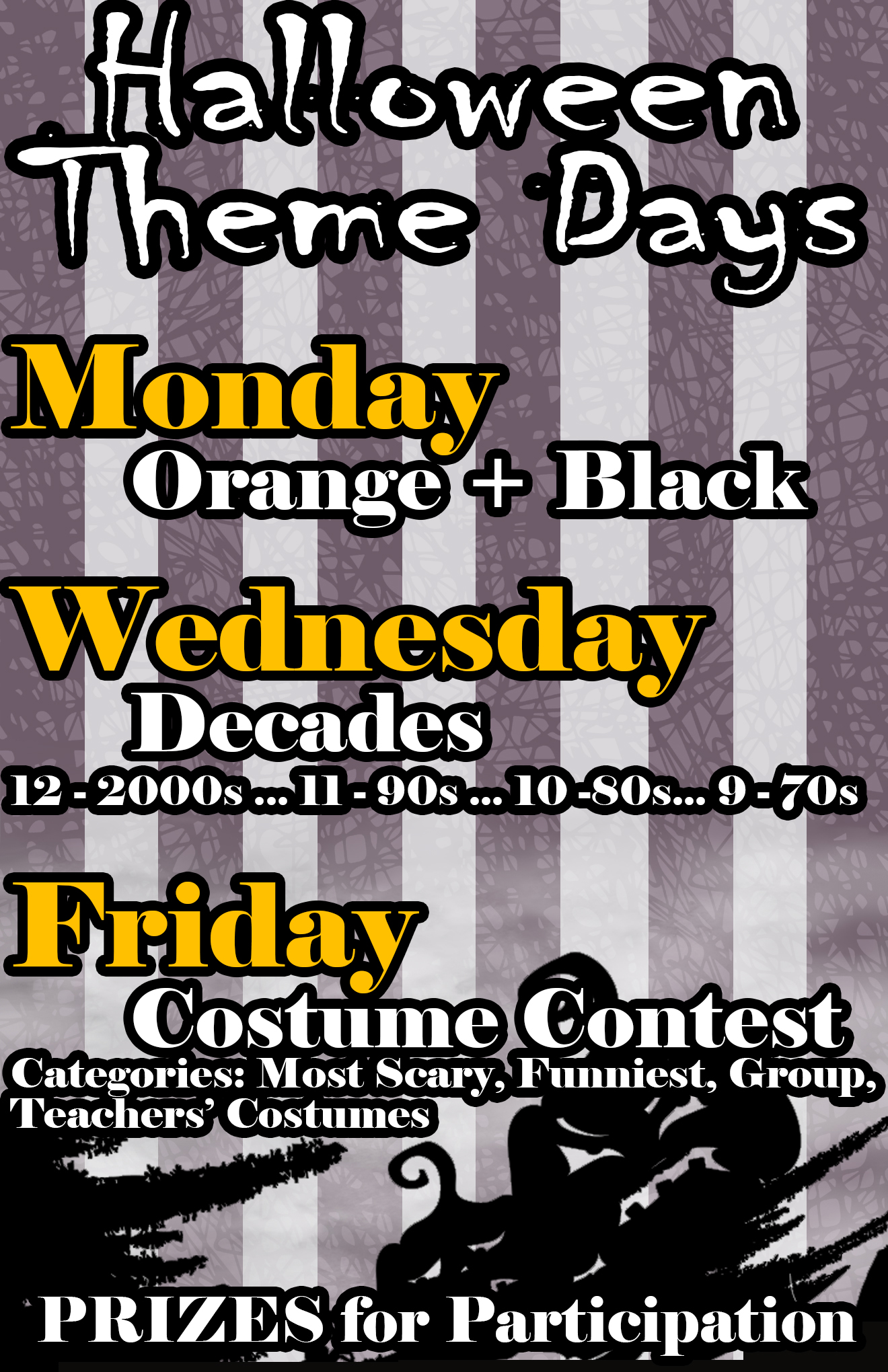 Halloween Spirit Week Oct 26-30th | Charles Hays Secondary